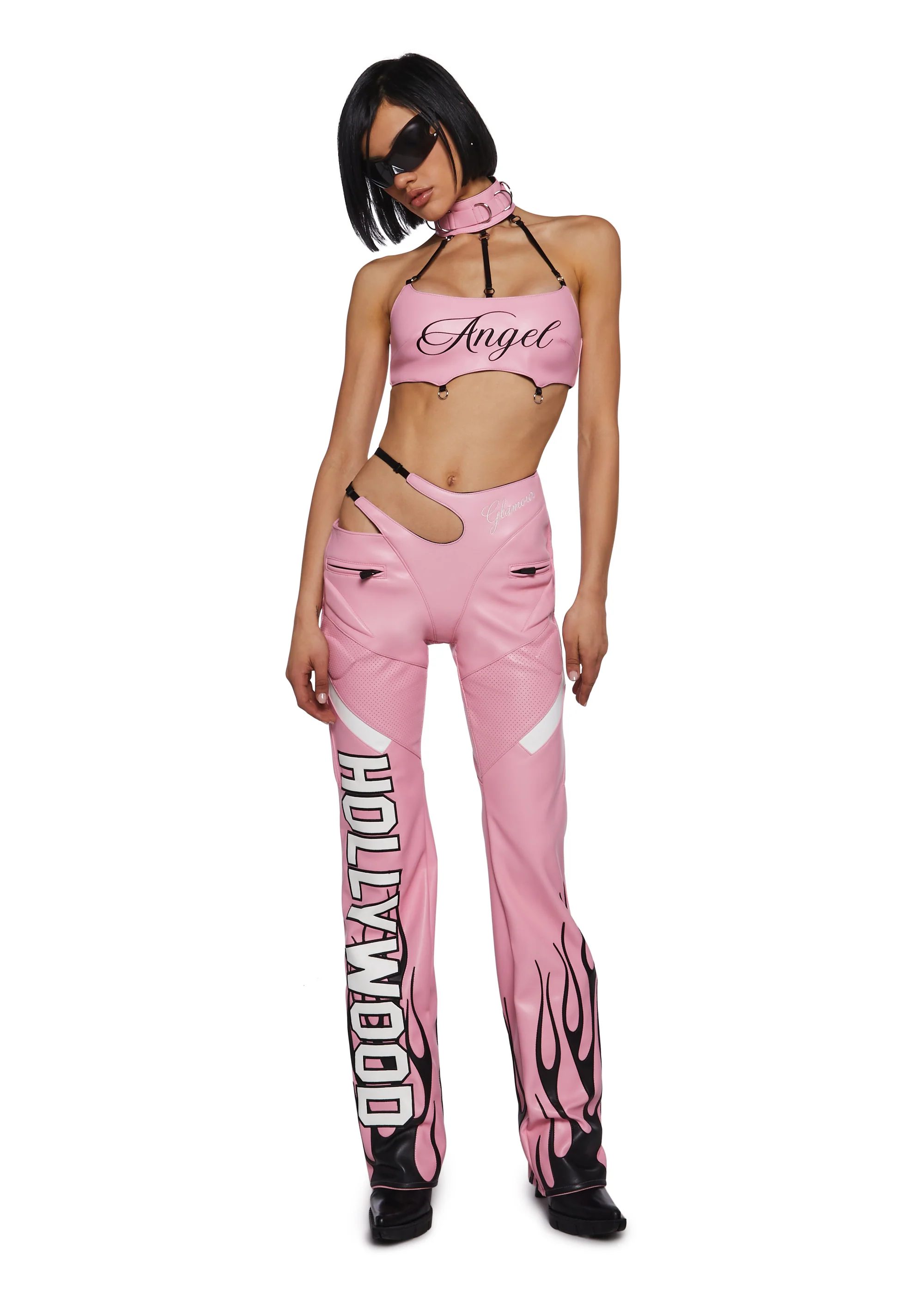 Turn On Choker Top - Pink - Image 2