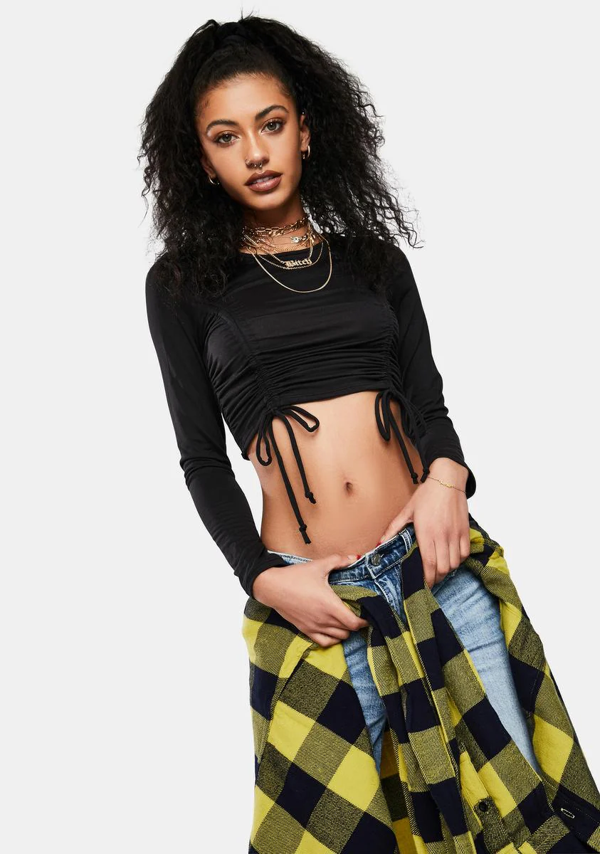 Wasted Time Ruched Crop Top